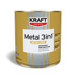 Kraft Metallized 3in1 Αντισκωριακό Χρώµα Μετάλλων 510 Κεραμιδί Ματ 750ml