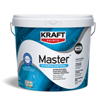 Kraft Master Hydrocontrol Πλαστικό Χρώμα Υψηλής Ποιότητας Αντιμυκητιακό Λευκό 3L