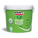 Kraft Eco Profi Interior Οικολογικό Πλαστικό Χρώμα Εσωτερικής Χρήσης Λευκό 3L