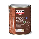 Kraft Wood Shield Ακρυλικό Βερνίκι Εμποτισμού Πολυουρεθάνης Νερού 122 Λευκό 750ml